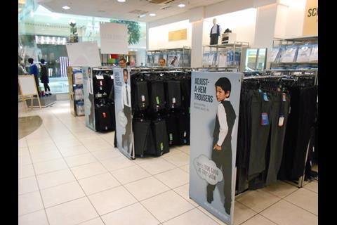 Marks & Spencer has opened its first standalone Back to School shop, in Manchester’s Trafford Centre.